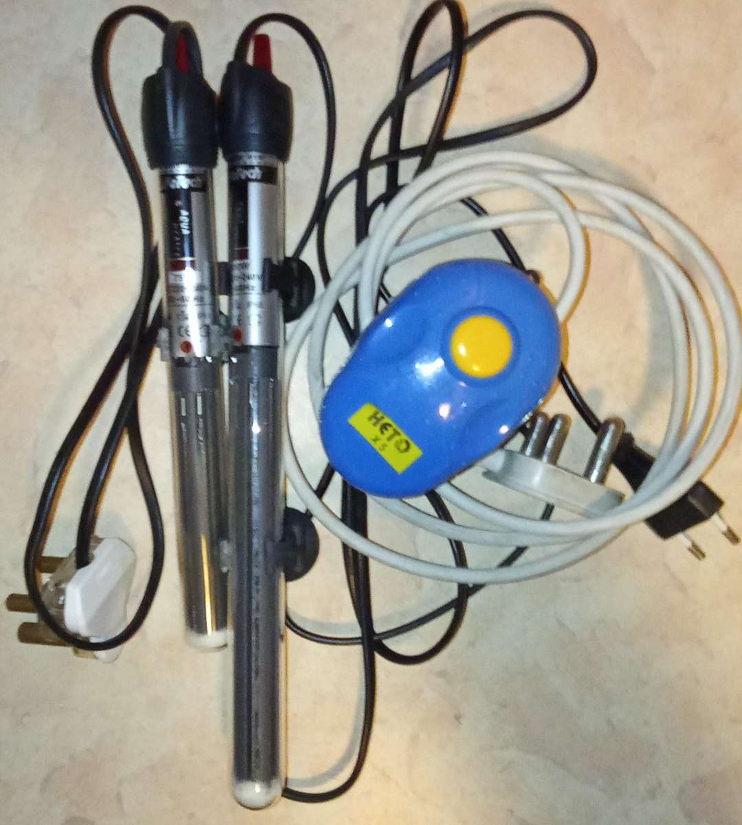 Aquarium Heaters & Pump - Glass Submersible 1x 75W + 1x 200W LifeTech