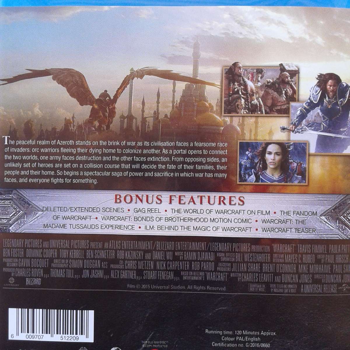 Warcraft: The Beginning  [Blu-ray Movie]