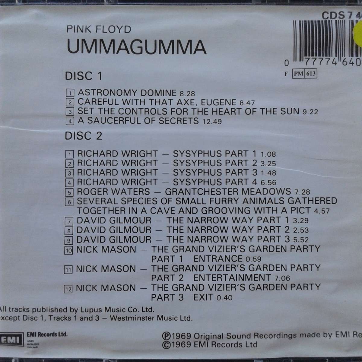 Pink Floyd - Ummagumma (2CD Import) (1969)