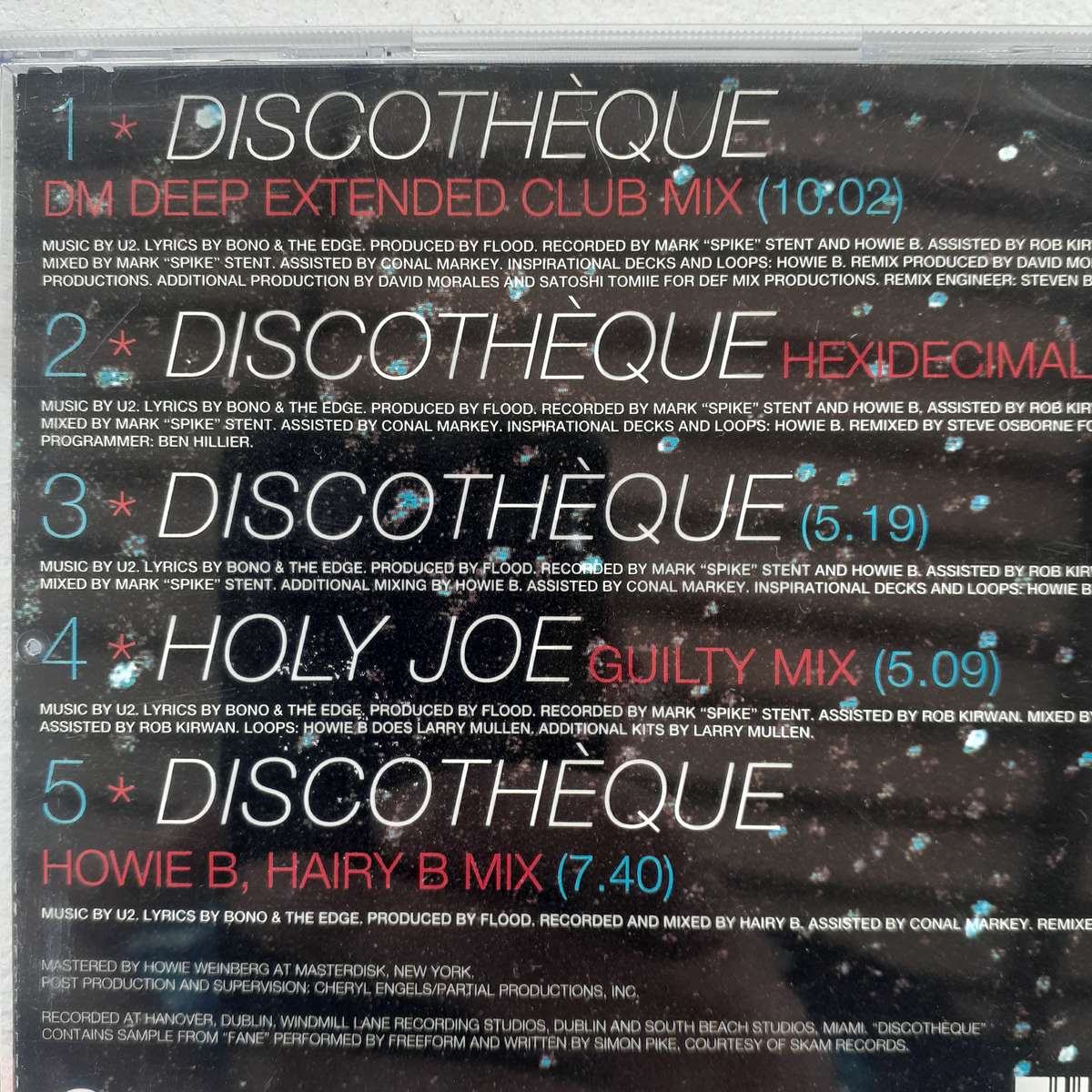 U2 - Discotethque [Import CD single] (1997)   [U]
