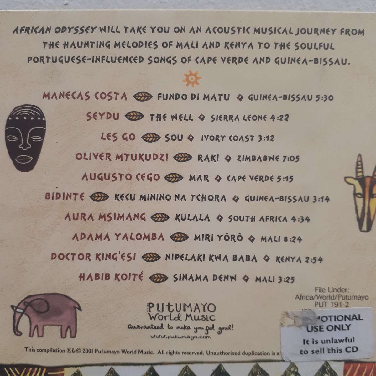 Putumayo Presents: African Odyssey (Various Artists) (2001)