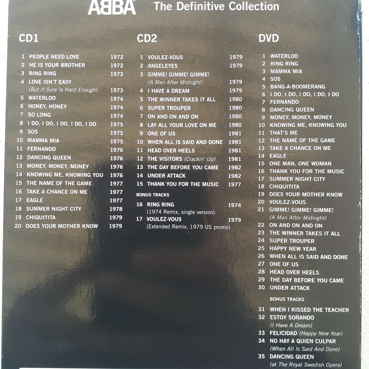 ABBA - The Definitive Collection [2CD + 1DVD]  (2004)