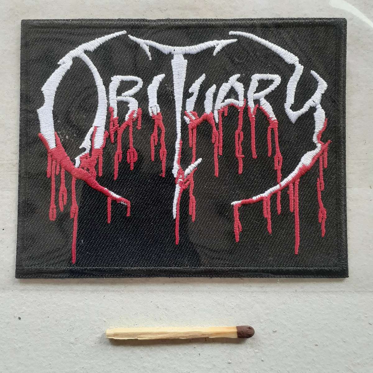 Woven Patch - Obituary logo