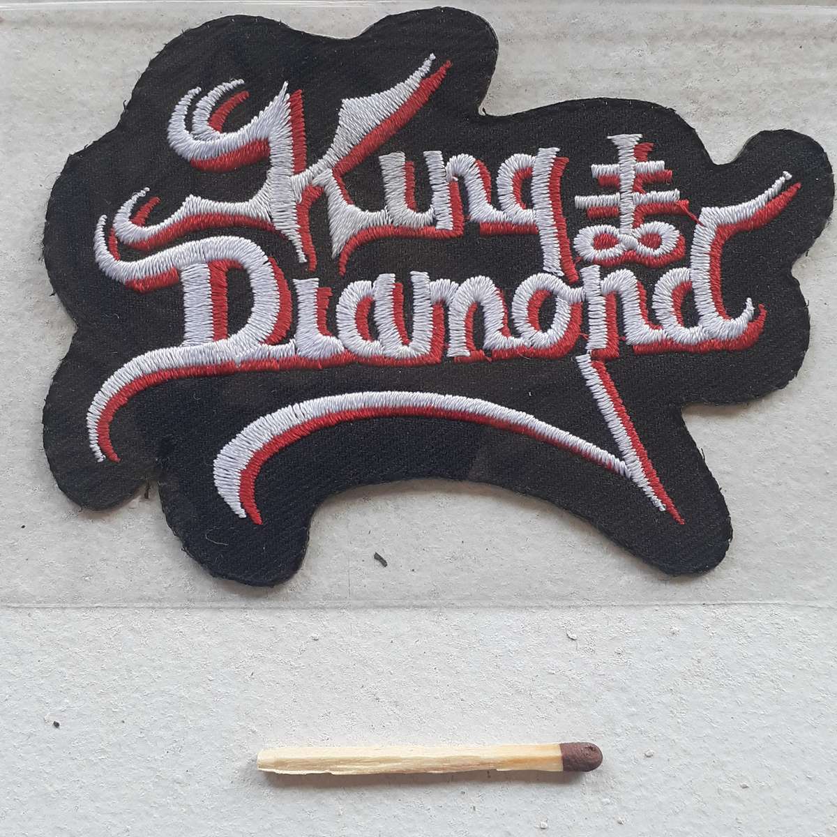 Woven Patch - King Diamond (red/white logo)
