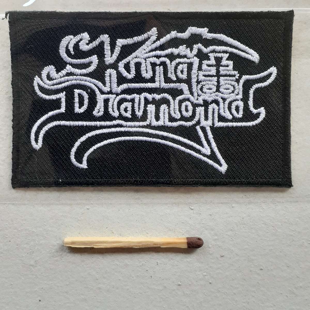 Woven Patch - King Diamond (white logo)