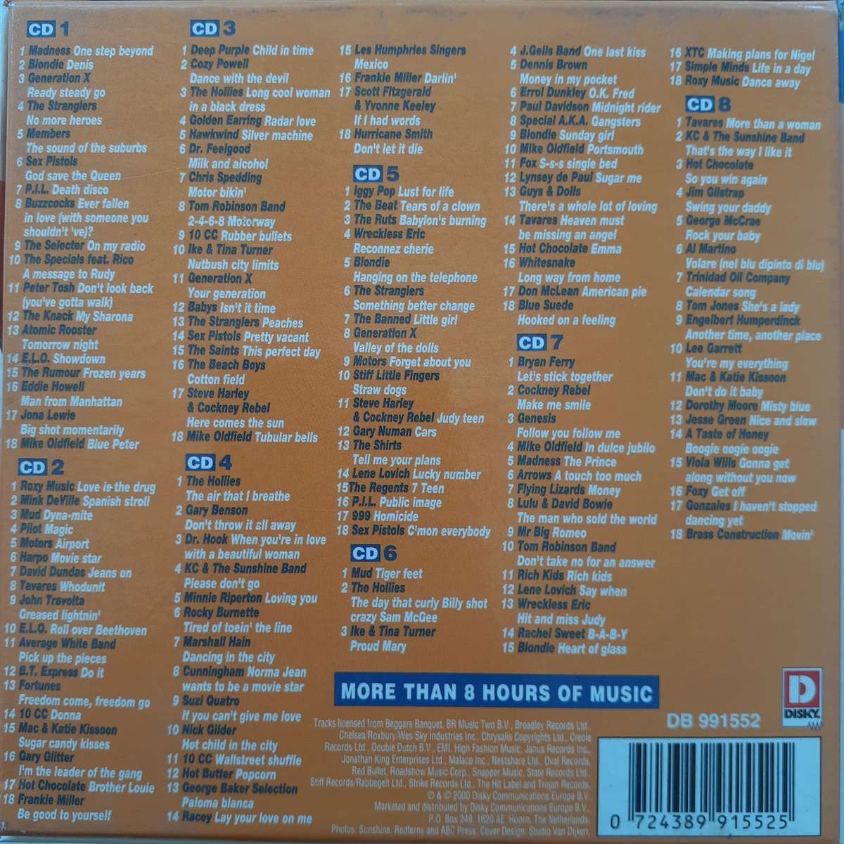 Greatest Hits Of The 70`s - Various Artists [8 CD Box Set] (2000)