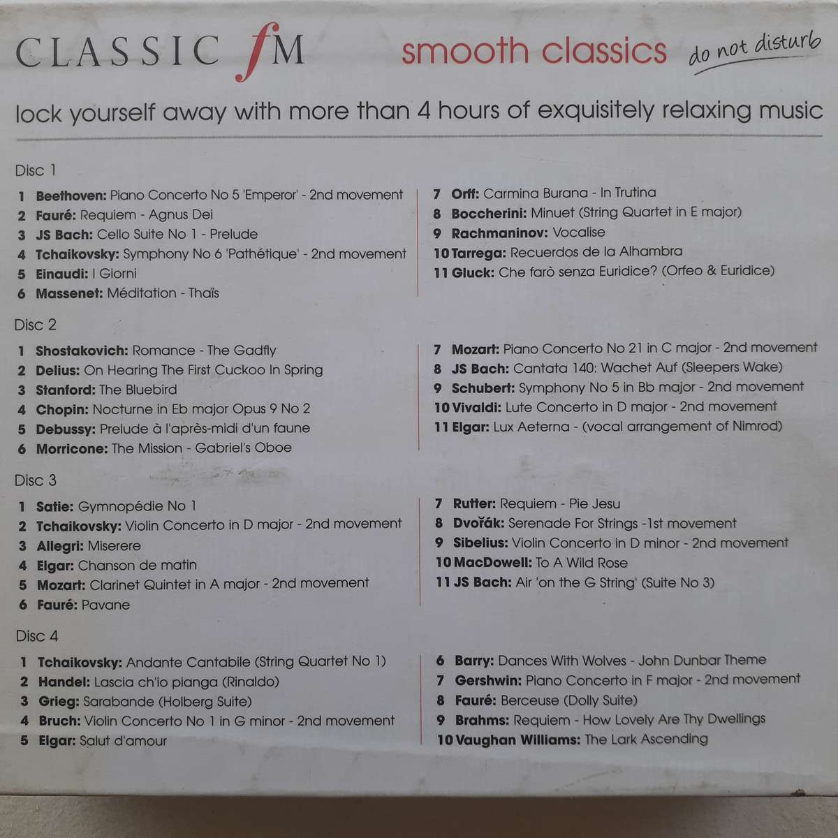 Smooth Classics - Do Not Disturb - Various Artists [4 CD Box] (2003)