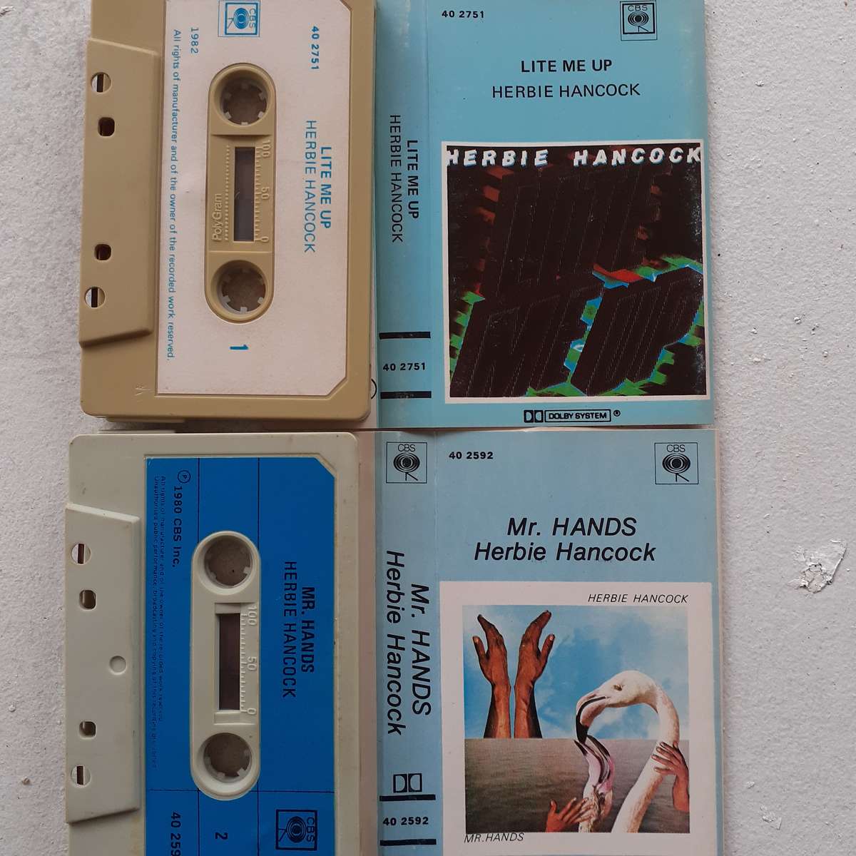 Herbie Hancock - Lite Me Up / Mr. Hands [2 x CASSETTES]