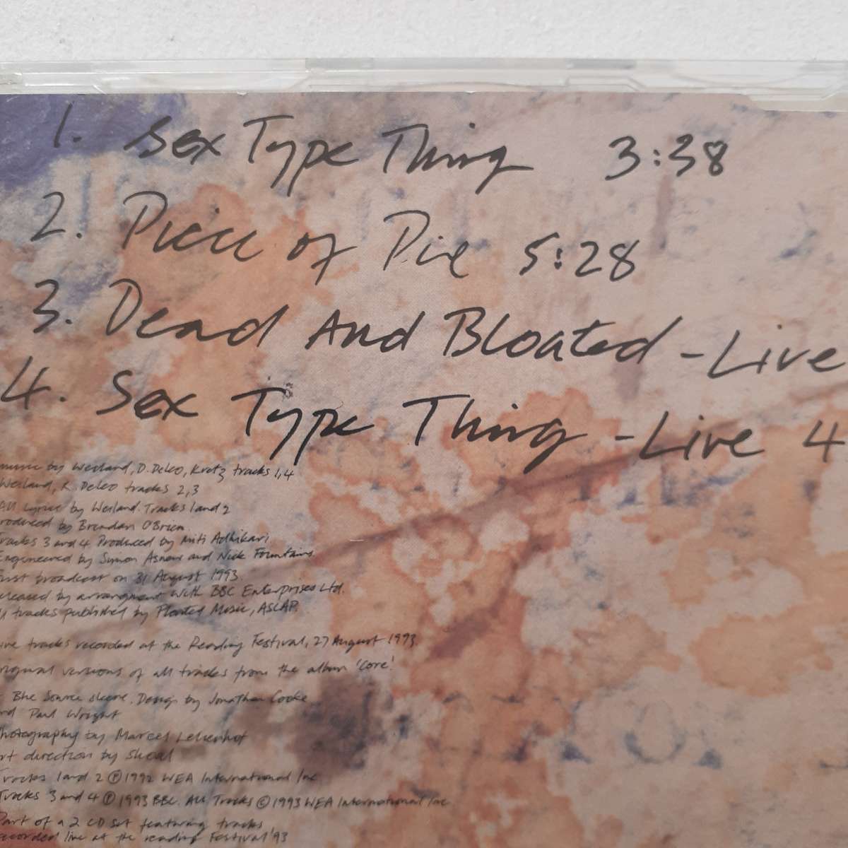 Stone Temple Pilots - Sex Type Thing [Import CD single] (1993)