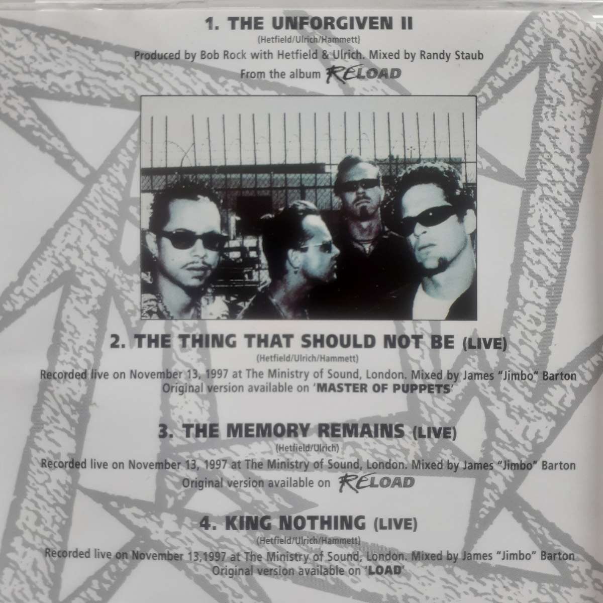 Metallica - The Unforgiven II [Import CD single]  (1998)