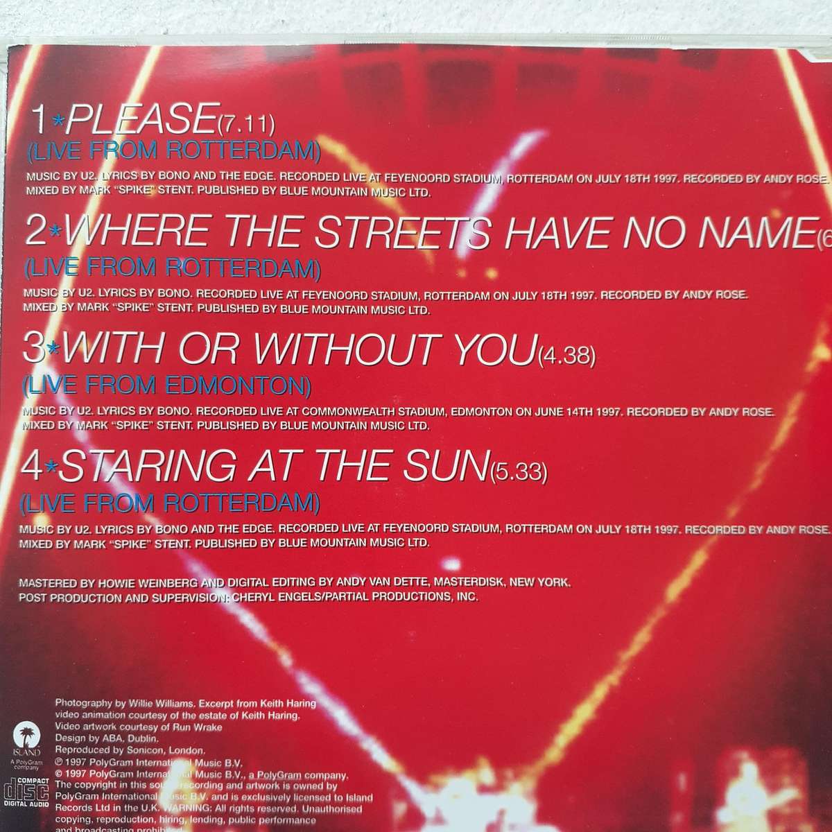 U2 - Please (Popheart Live EP) [Import CD] (1997)