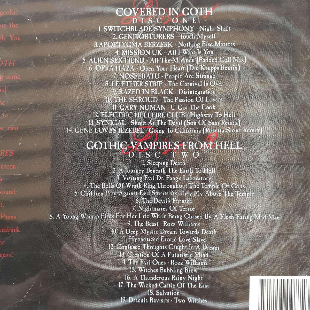 Gothic Vampires From Hell & Covered In Goth - Various Artists [2CD] (2001)