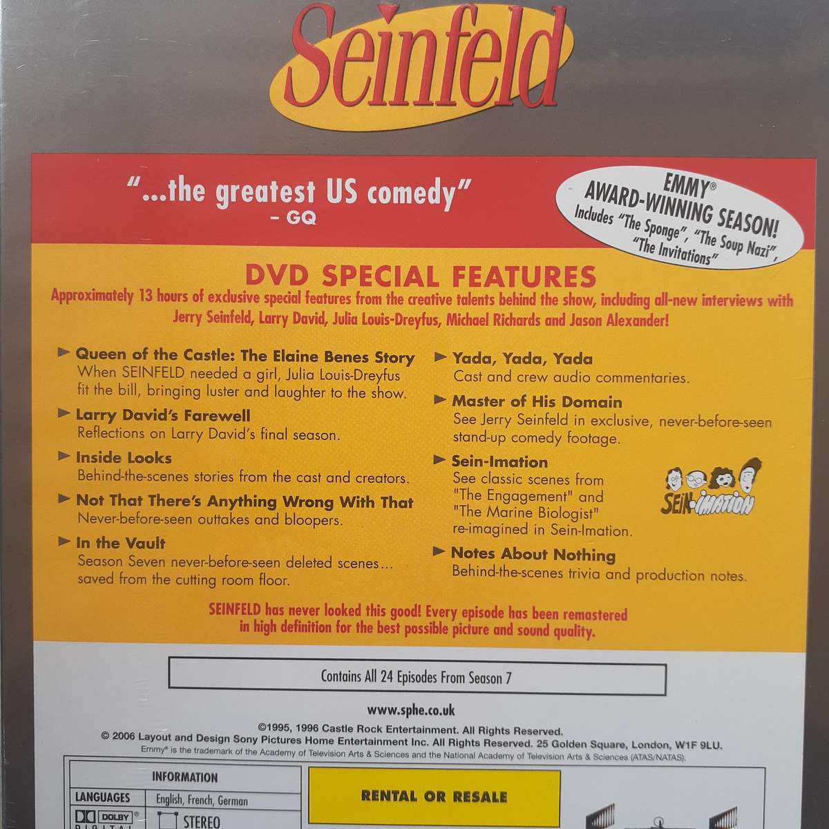 Seinfeld - Season 7 [4 DVD set]    *NEW, sealed