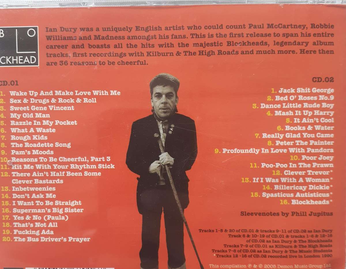 Ian Dury - Reasons To Be Cheerful: The Best Of Ian Dury (2CD) (2005)