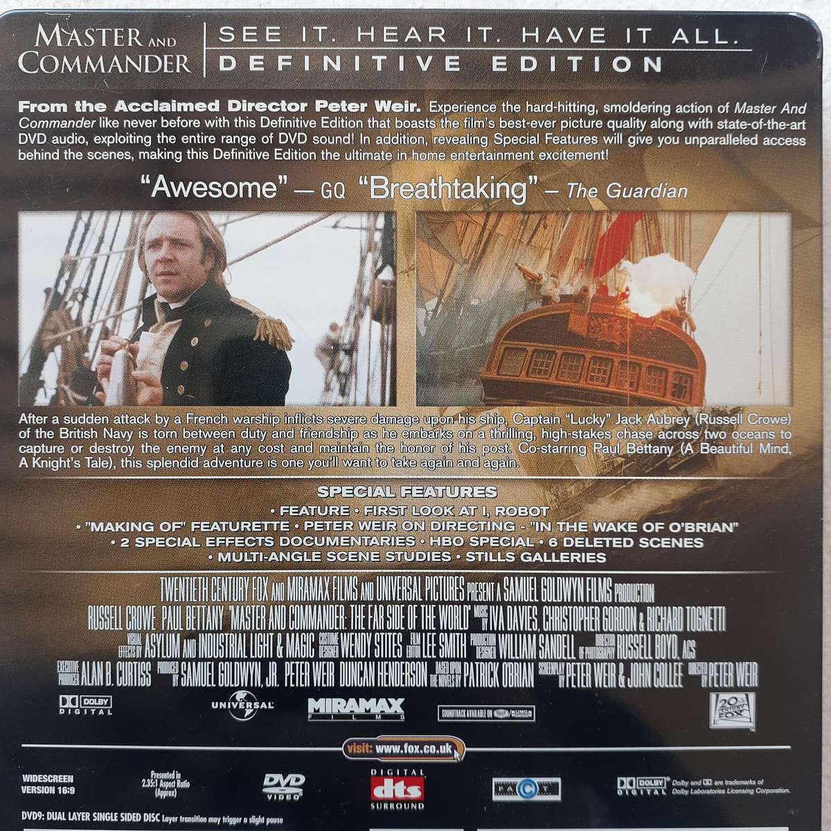 Master And Commander (Definitive Edition) [2 DVD Steelbook]