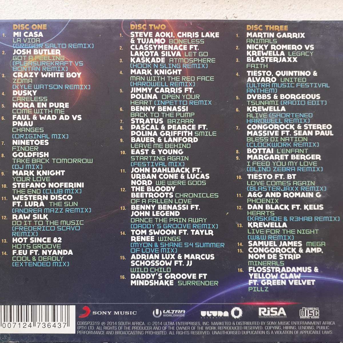 Ultra South Africa - Various Artists (3CD) (2014)