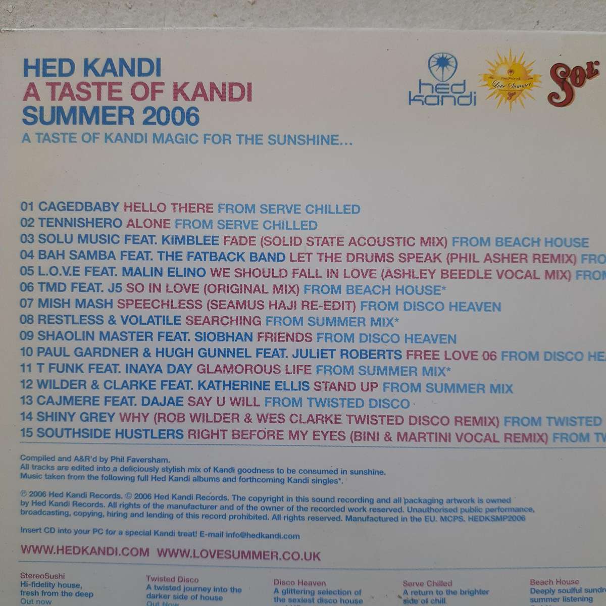 Hed Kandi: A Taste Of Kandi Summer 2006 [CD digipak]