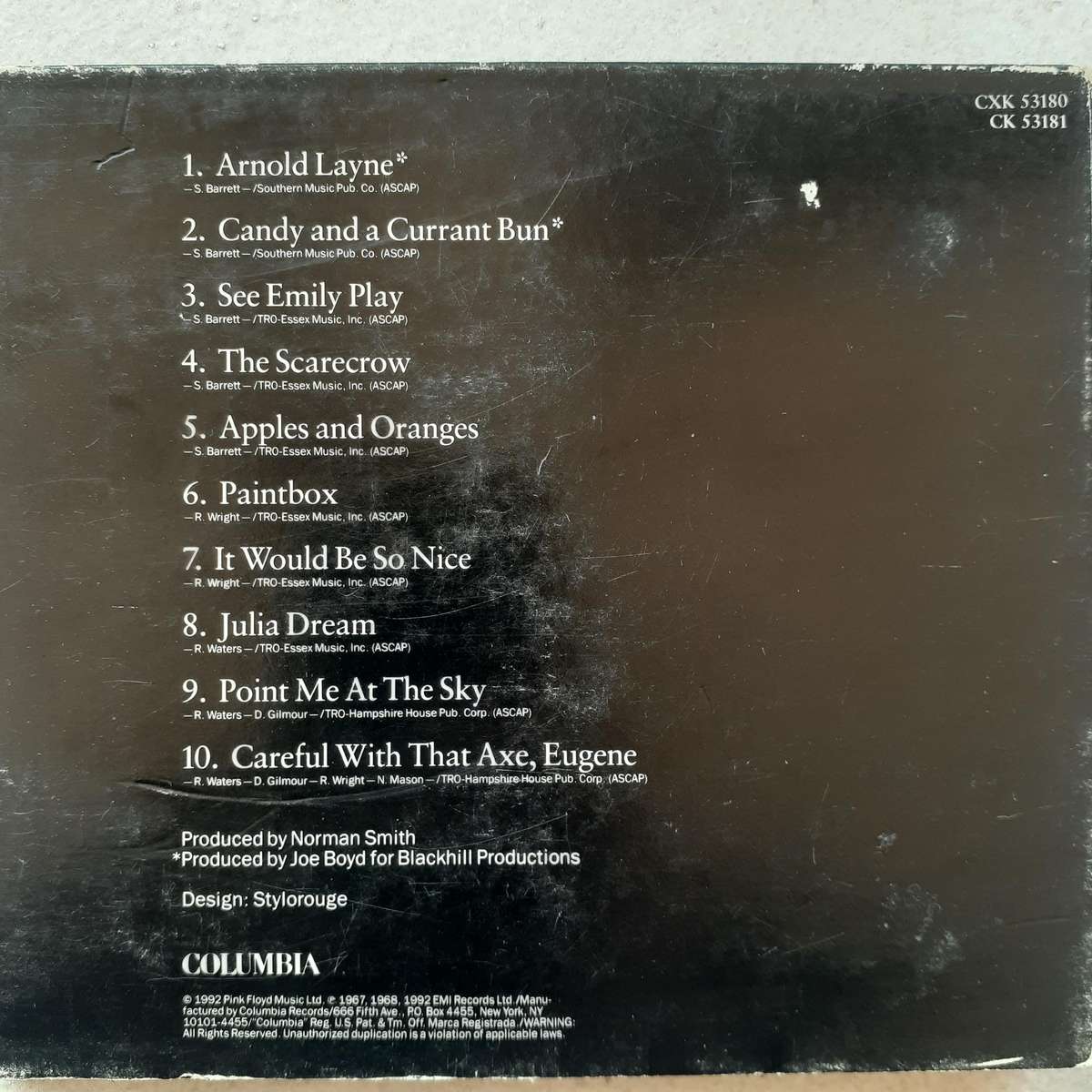 Pink Floyd - Early Singles [Import CD digipak]  (1992)