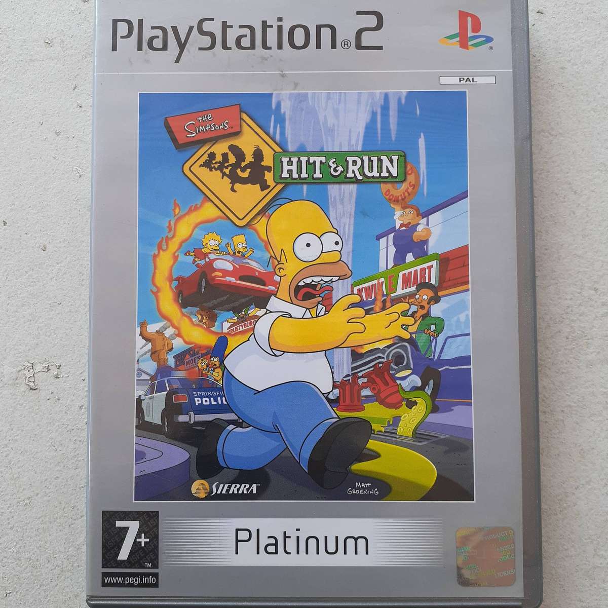 The Simpsons - Hit & Run (Platinum Edition) (PS2 Game) (PAL)