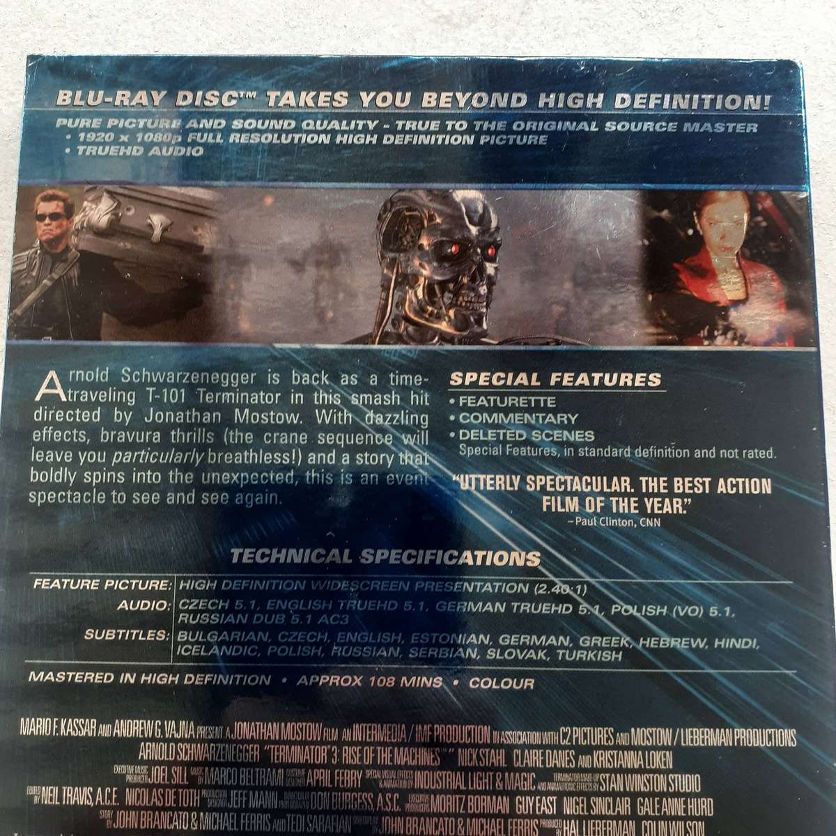 Terminator 3: Rise Of The Machines - Schwarzenegger [Blu-ray Movie]