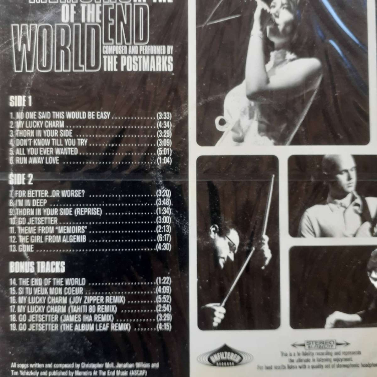 The Postmarks - Memoirs At The End Of The World [Import CD digipak] (2010)   *NEW, sealed