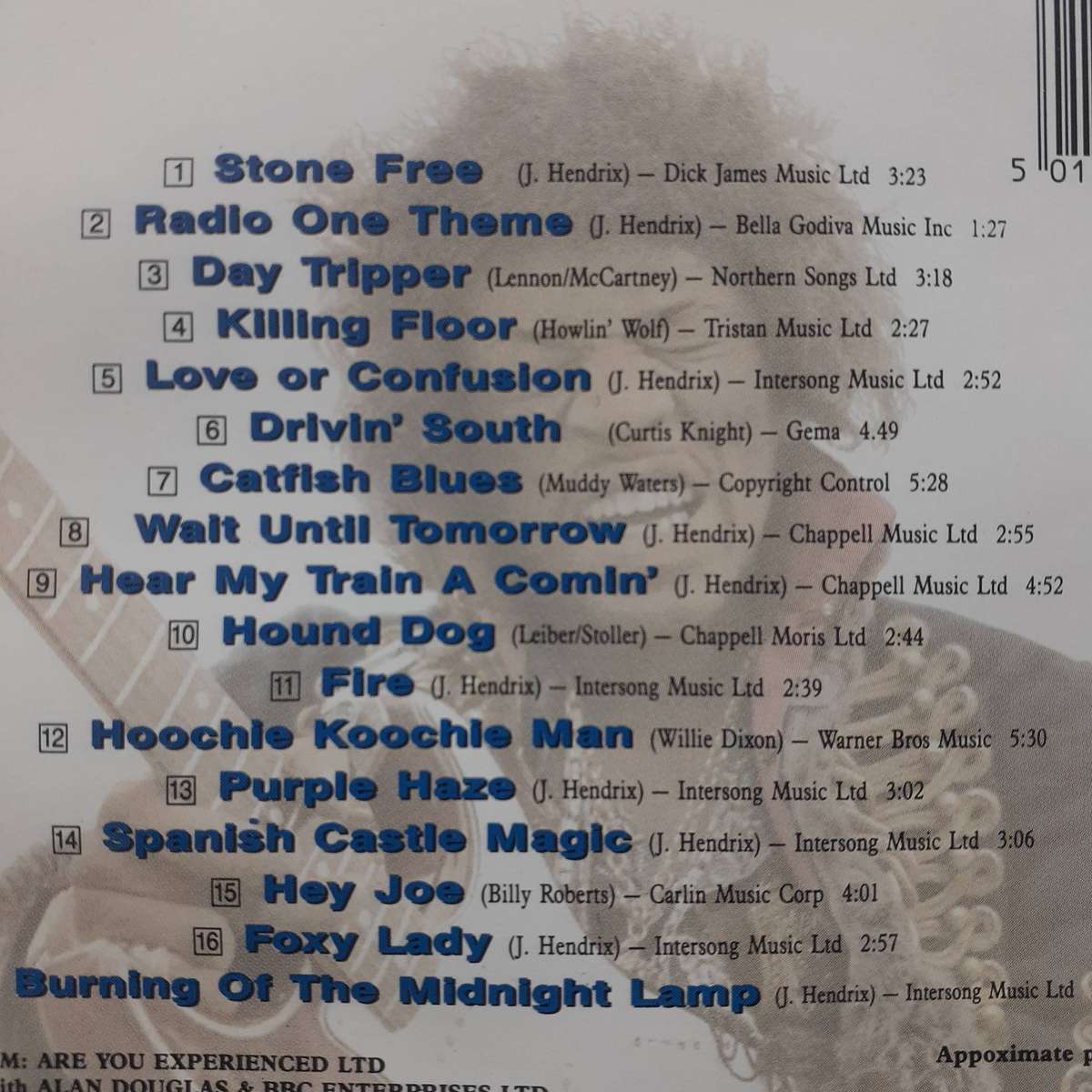 The Jimi Hendrix Experience - Radio One [Ltd Ed Picture CD] (1989)