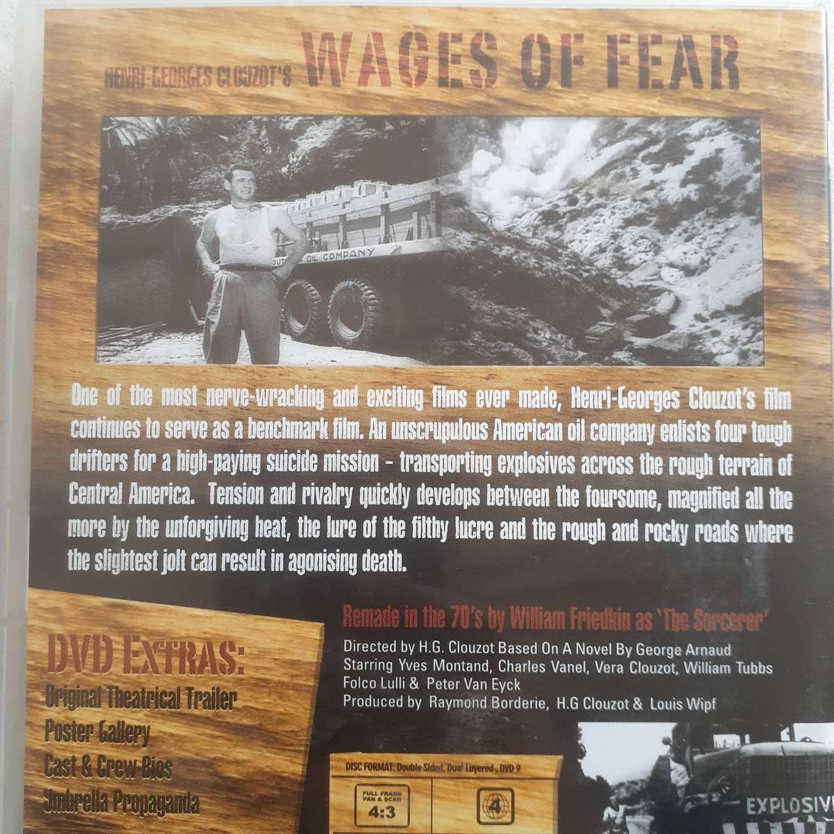 Wages Of Fear (A Henri-Georges Clouzot Film) [DVD Movie] (1953)