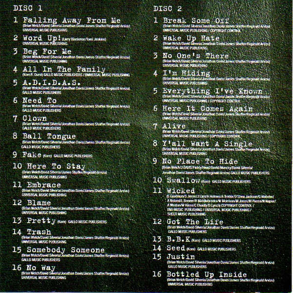 Korn - Falling Away From Me (The Best of Korn) (2CD) (2011)   [D]