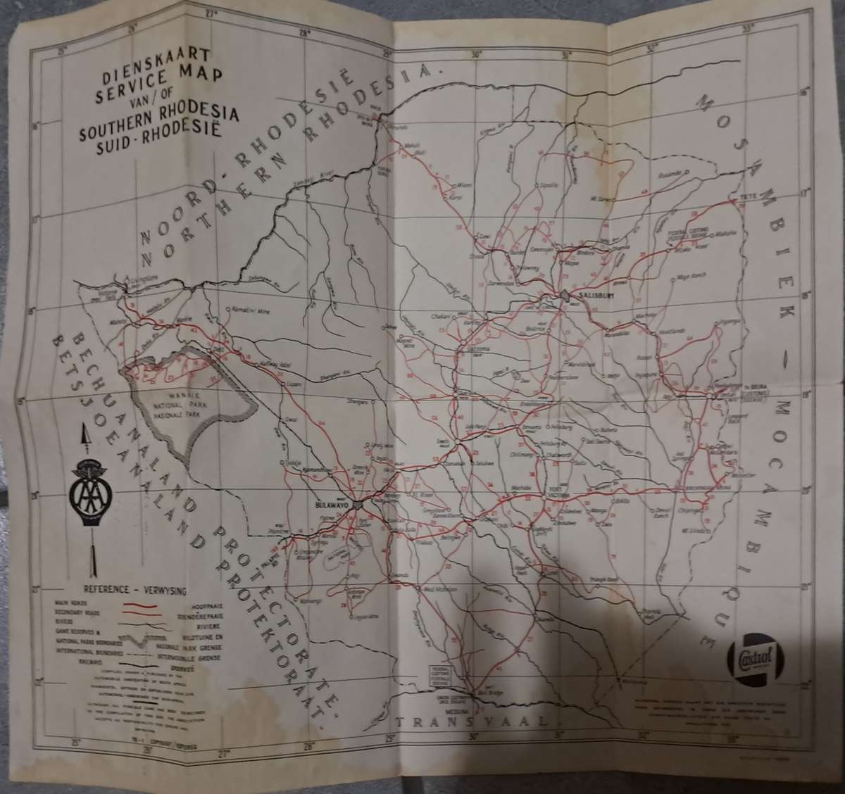 Rhodesian Service Map