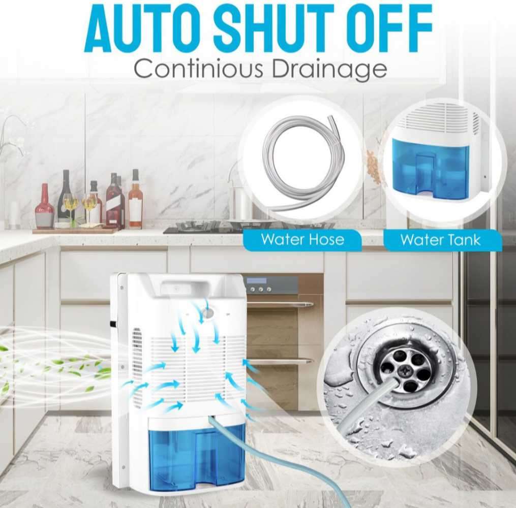 GMC - Dehumidifier 2L - Compact, Thermoelectric, Quiet, and Energy-Efficient