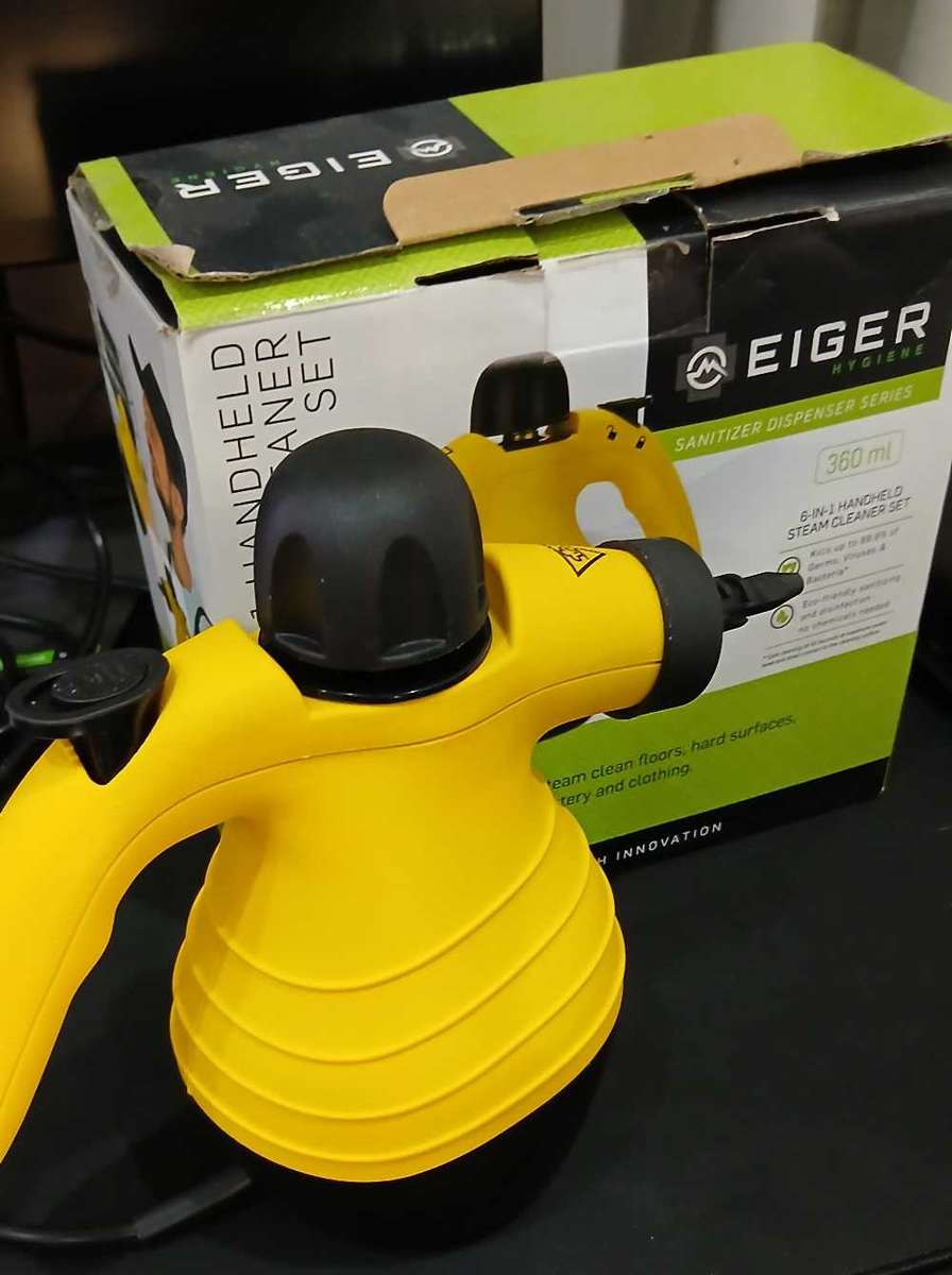 Eiger Hygiene Series 6-in-1 Handheld Steam Cleaner Set