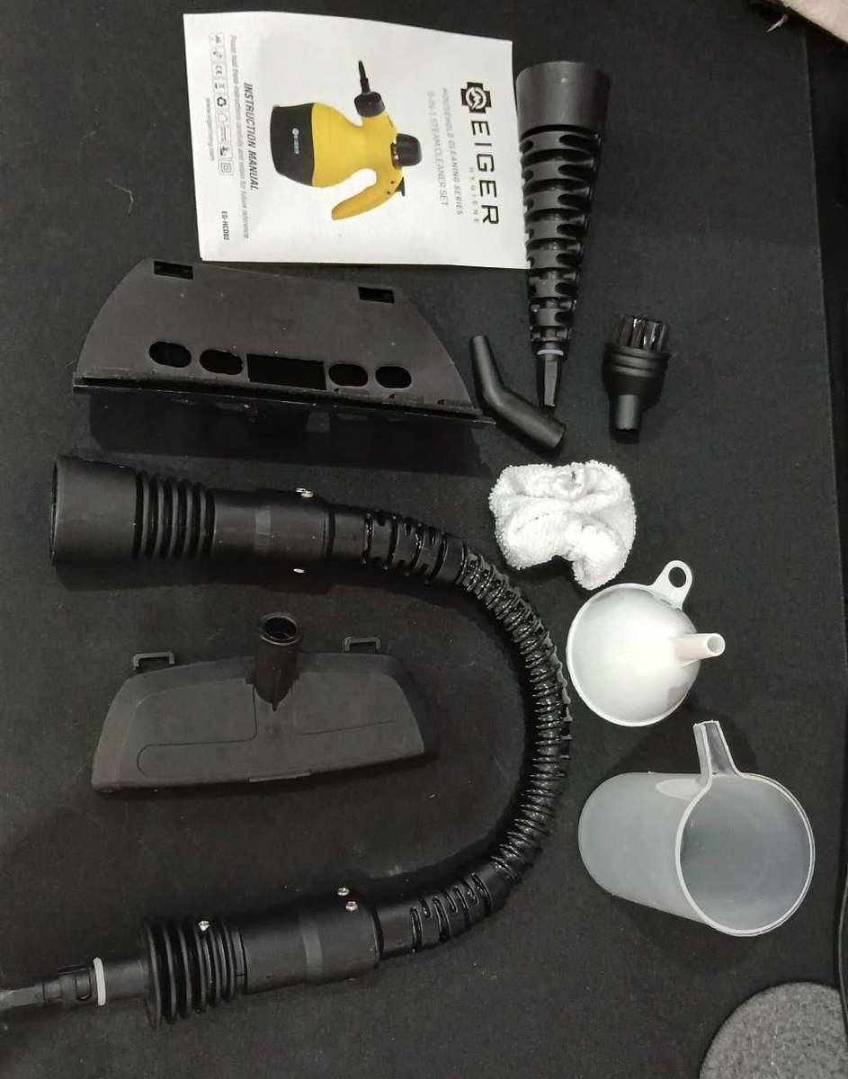 Eiger Hygiene Series 6-in-1 Handheld Steam Cleaner Set