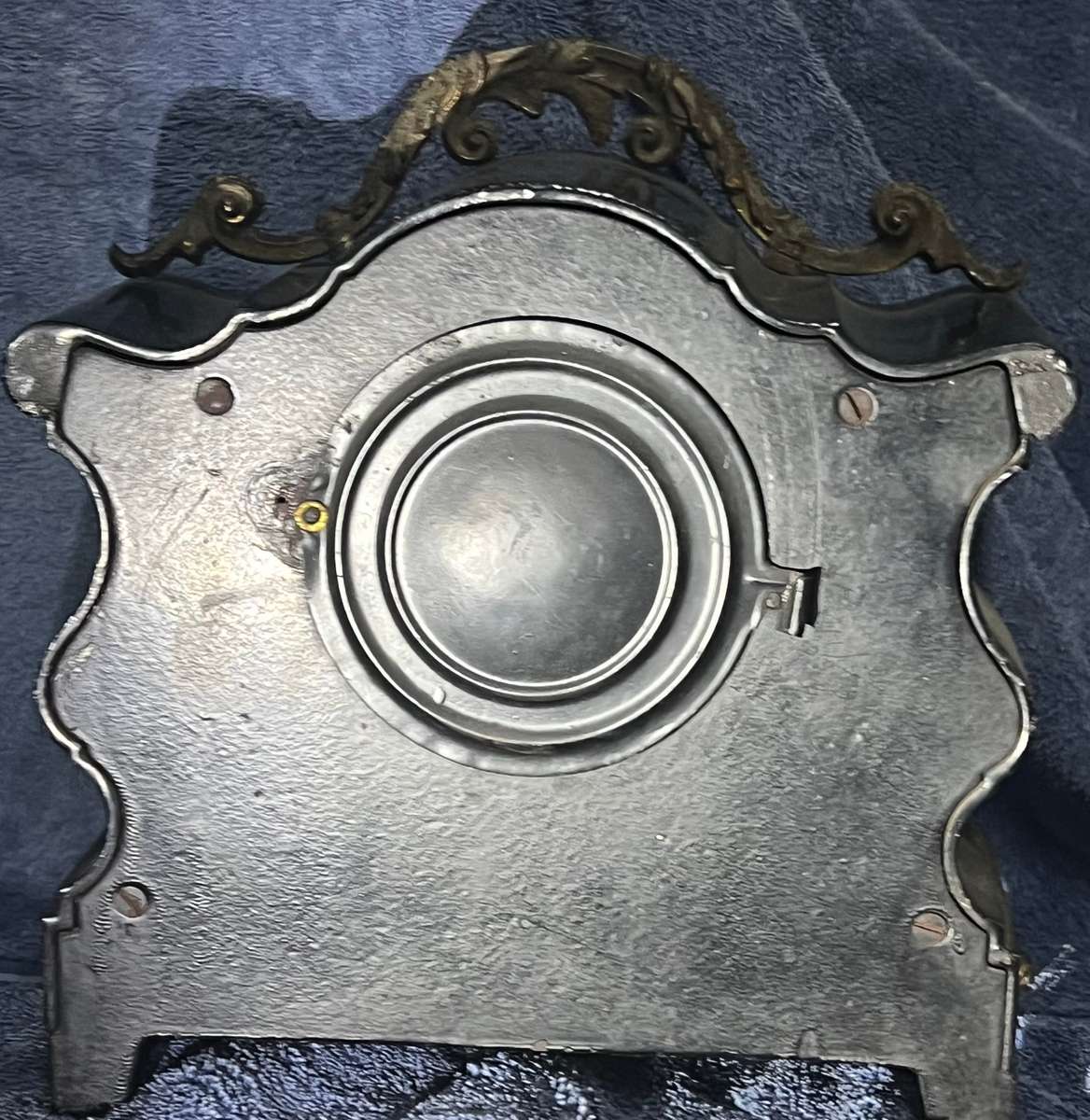 Ansonia Mantel Clock - Rare Black Marble Antique