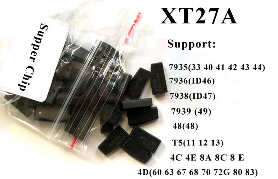 30pcs Xhorse Super Chip Transponder XT27A Super Chip For ID46/40/43/4D/8C/8A/T3/47 for V