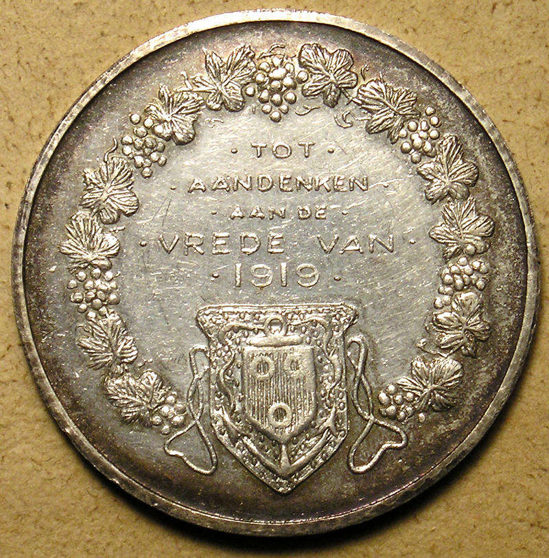 First World War: 1919 Silver Peace Medal from the Mayor of Cape Town