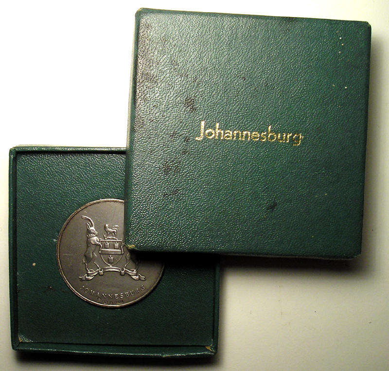 1966 City of Johannesburg 80th Anniversary, Tribute to Pioneers Silver Medal