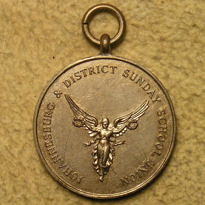 1949 Johannesburg & District Sunday School Union Pize Medal
