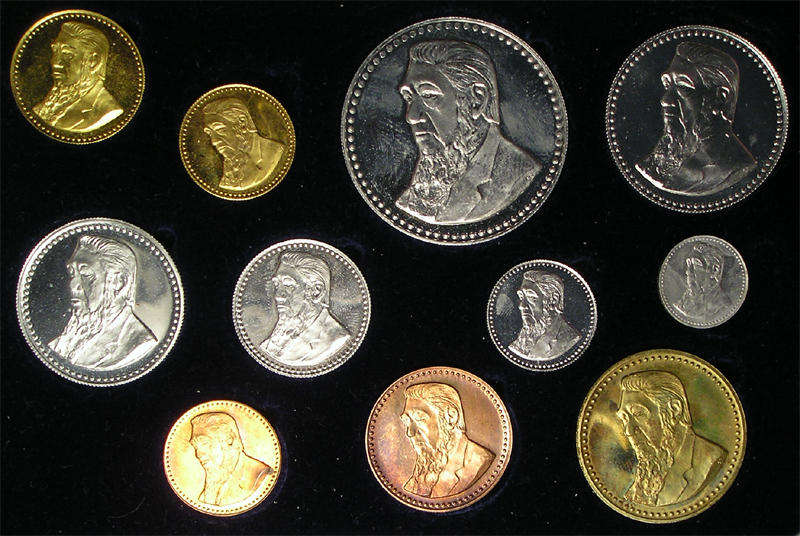 Paul Kruger Union Coinage Commemorative Long Proof Set 1987 Token Coins (Animals)