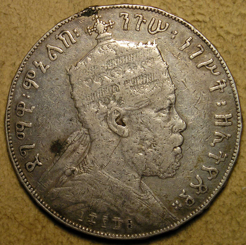 Ethiopia: (1889) 1897 A Menelik II Silver Birr