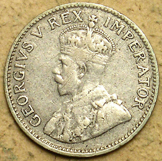 Union: 1929 King George V Silver 3 Pence