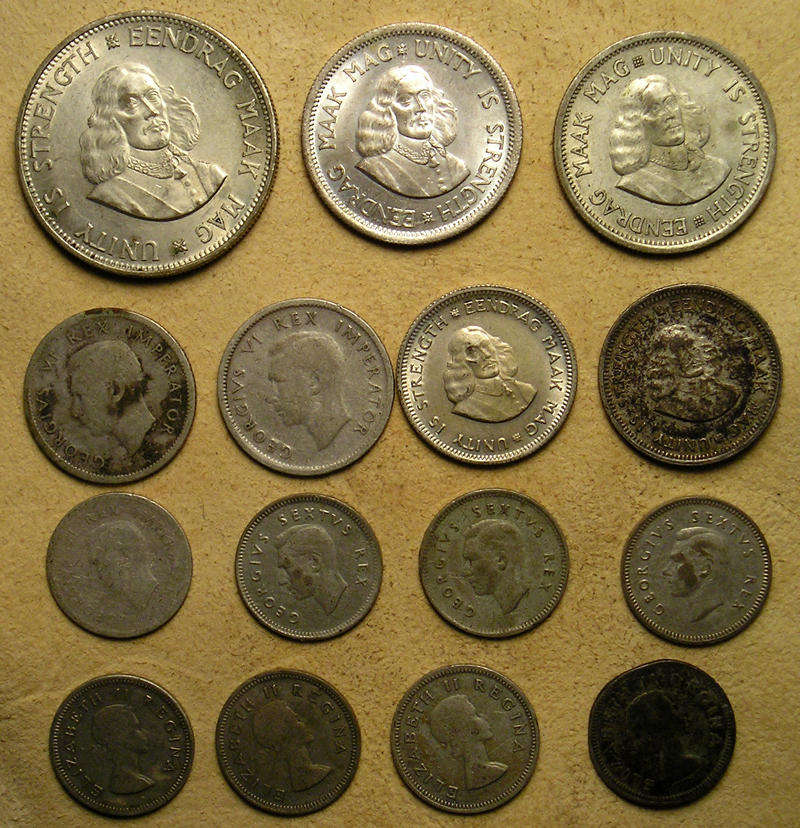 Collection of Union and RSA Silver Coins