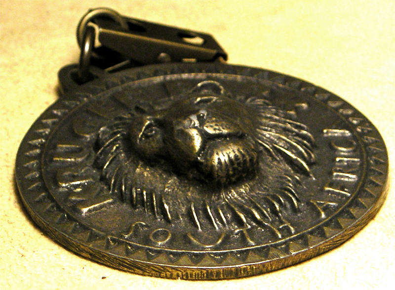 Large Cast Brass Kruger Park Souvenir Medal