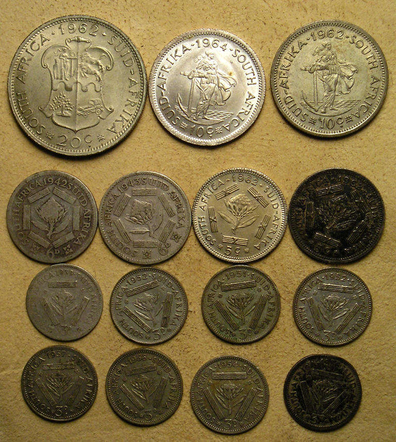 Collection of Union and RSA Silver Coins
