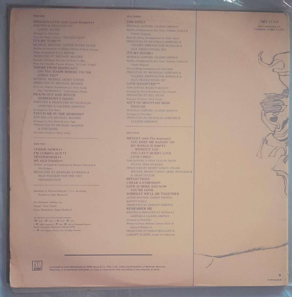 Diana Ross All The Greastest Hits Double Vinyl