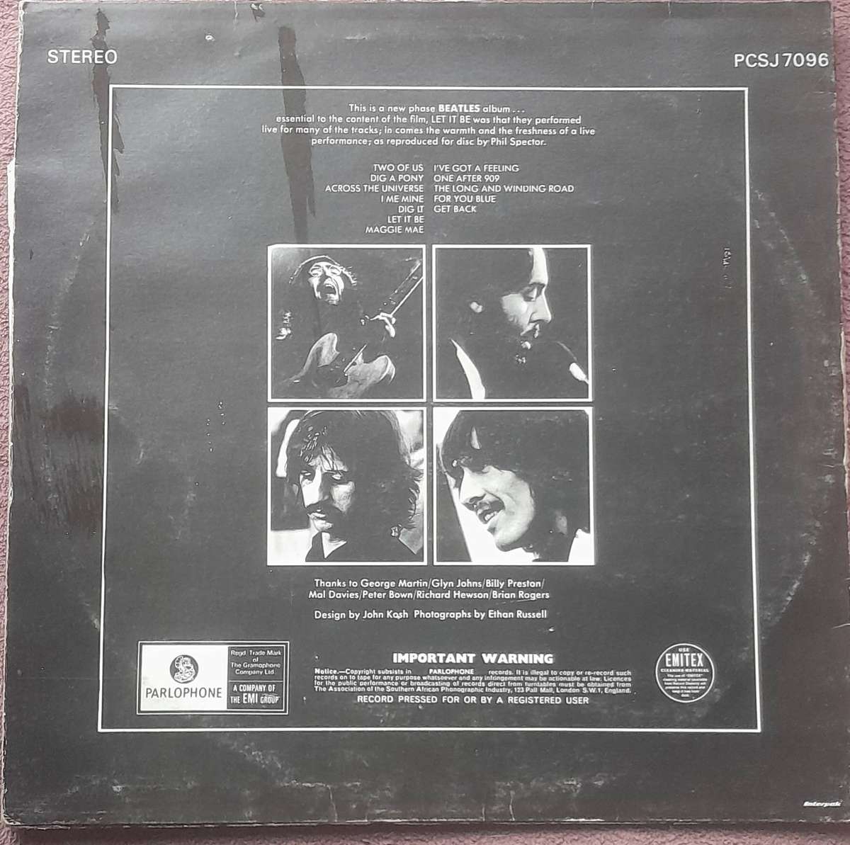 The Beatles Let It Be Vinyl