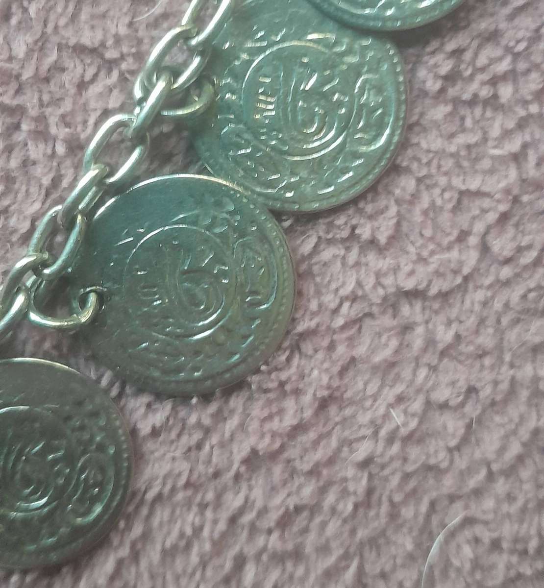 South African 5 Shilling Silver Necklace