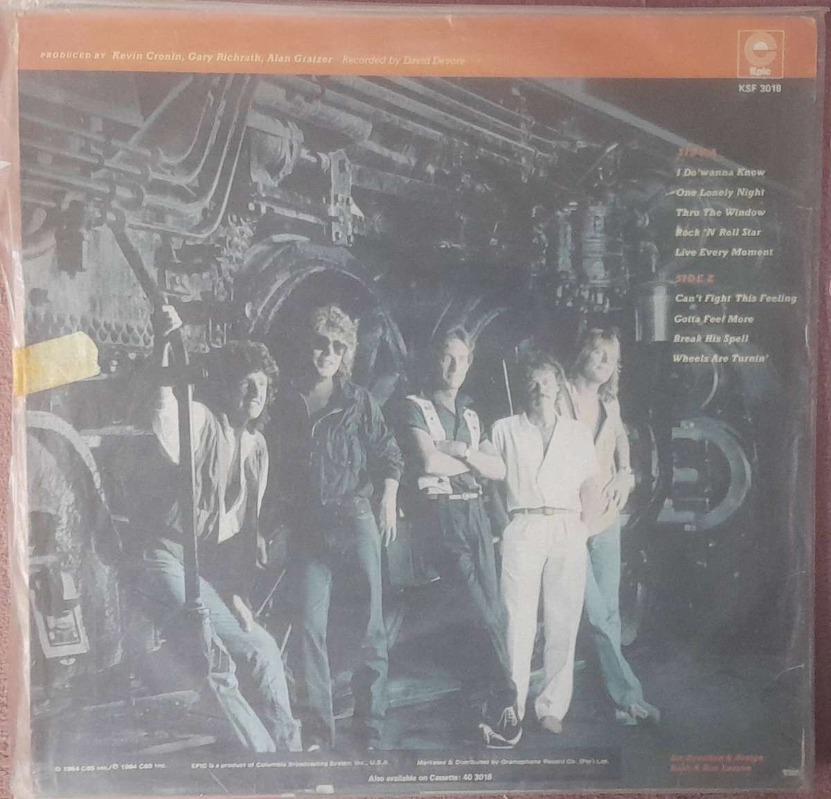 REO Speedwagon Wheels Are Turnin' Vinyl