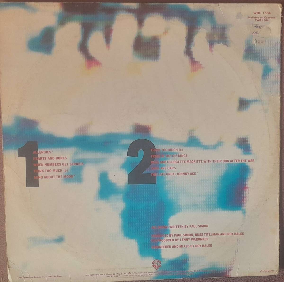 Paul Simon Hearts and Bones Vinyl