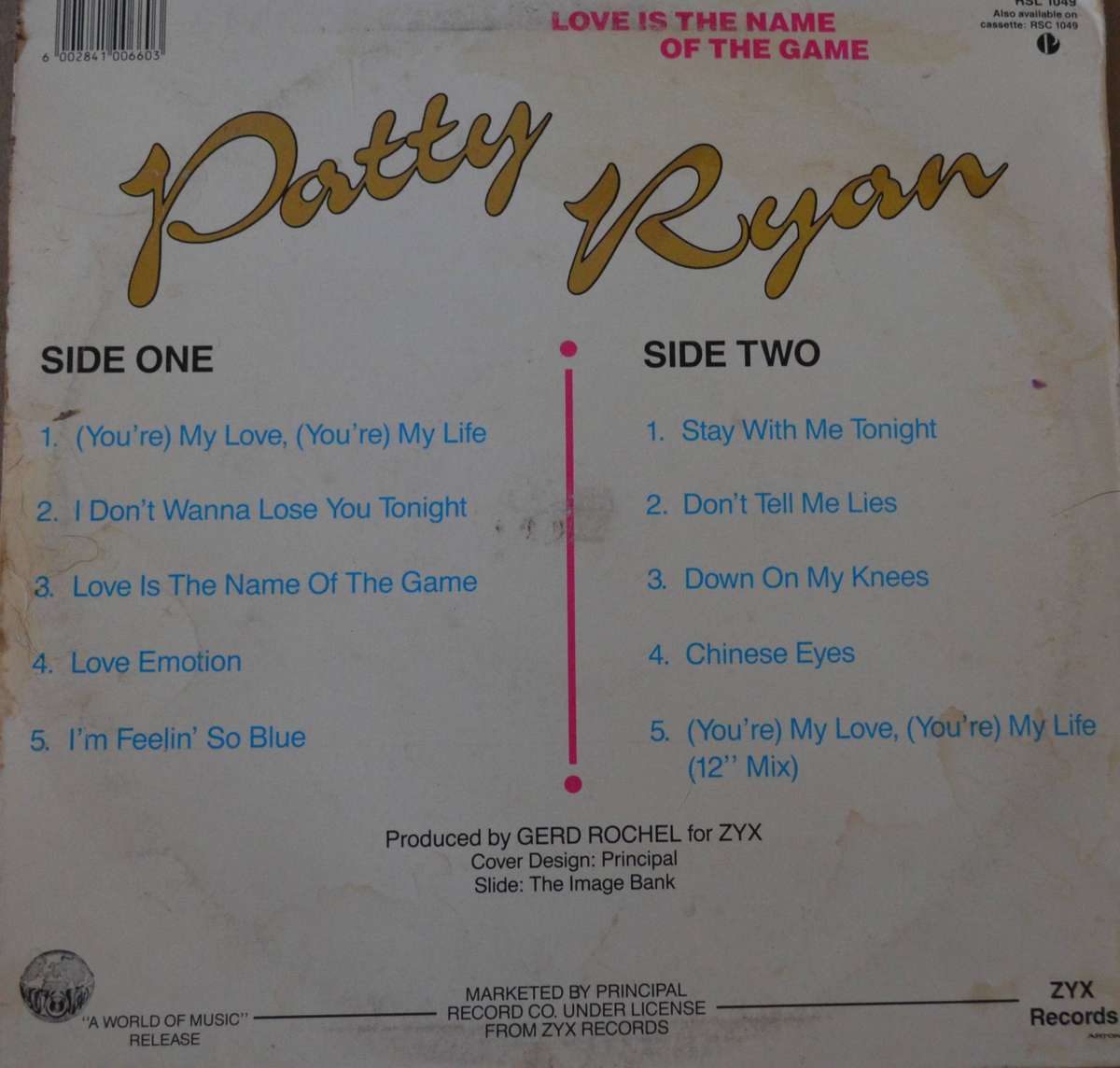 Patty Ryan Love is the Name of the Game Vinyl