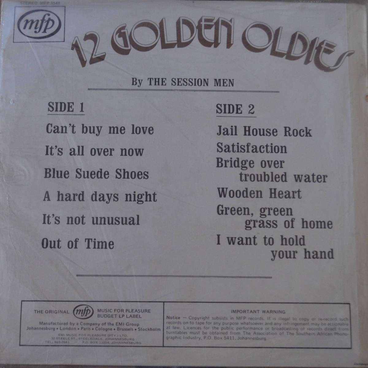 12 Golden Oldies Vinyl